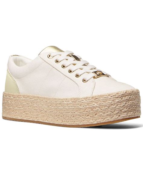 michael michael kors women's libby espadrille lace-up psneakers|Macy's.